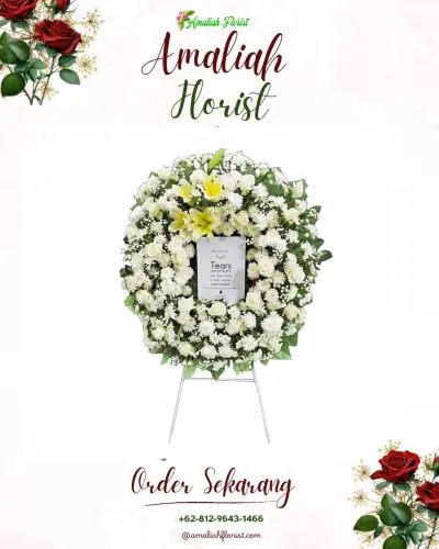 Krans Bunga Duka Cita di Ciwareng
